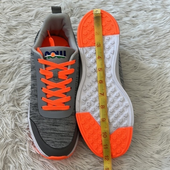 New NOW Men’s embroidered back Walking Shoes in grey multi size 12 - Picture 11 of 12
